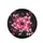 Pink Fuchsia Bows White Polka Dots on Black Background - Outdoor Vehicle Accessory Gift for Women Spare Tire Cover - 4