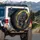 Snarling Black Tiger Golden Lightning Roar - Wildlife Lover Gift Spare Tire Cover - 3