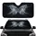 Majestic Silver Filigree Crystal Butterfly Deep Cosmic Night Sky - Space Lover Gift Car Sunshade - 1