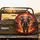Majestic Elephant Incandescent Fire Volcanic Smoke - Wildlife Lover Adventure Gift Spare Tire Cover - 2