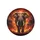 Majestic Elephant Incandescent Fire Volcanic Smoke - Wildlife Lover Adventure Gift Spare Tire Cover - 4