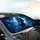 Woman Silhouette Blue Butterfly Celestial Night Sky Stars - Fantasy Lover Gift Car Sunshade - 6