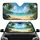 Tropical Beach Palm Tree Ocean View - Everyday Vehicle Decor Gift for Beach Lovers Car Sunshade - 1