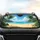 Tropical Beach Palm Tree Ocean View - Everyday Vehicle Decor Gift for Beach Lovers Car Sunshade - 4