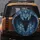 Black Bat Outstretched Wings Gothic Stained Glass - Decor Gift for Bat Lovers Spare Tire Cover - 5