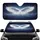 White Feathered Wings Celestial Aura Cosmic Dreamscape - Vehicle Accent Gift Car Sunshade - 1