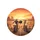 Shouting Zombie Skeleton Motorcycle Riders Desert Sunset - Motorcycle Rider Gift Spare Tire Cover - 4