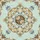 Botanical Floral Medallion Brown Cream Roses Rococo Scrollwork Decor Gift Spare Tire Cover - 6