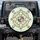 Botanical Floral Medallion Brown Cream Roses Rococo Scrollwork Decor Gift Spare Tire Cover - 1