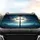 Radiant Cross Cosmic Night Sky - Spiritual Comfort Auto Decor Car Sunshade - 4