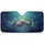Pink White Lotus Flowers Glowing Orbs Reflective Water Scene Car Sunshade - 3
