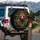 Brown Bear Filigree Lotus Flowers - Wildlife Lover Gift Spare Tire Cover - 3