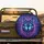 Geometric Wolf Portrait Glowing Cyan Eyes - Cyber Tribal Vehicle Decor Spare Tire Cover - 2