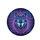 Geometric Wolf Portrait Glowing Cyan Eyes - Cyber Tribal Vehicle Decor Spare Tire Cover - 4
