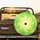 Luminous Green Yellow Gradient Abstract Shapes - Vehicle Accessory Gift Spare Tire Cover - 2
