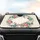 Lush Blooming Peonies Camellias Botanical Garden Flowers - Nature Lover Gift Car Sunshade - 4
