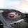 Elegantly Closed Female Eyes Long Lashes Shimmer & Smoke - Luxury Decor Gift Car Sunshade - 6