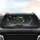 Vibrant Leaping Green Tree Frog Orange Eyes - Fractured Concrete Void Wildlife Lover Gift Car Sunshade - 4