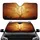 Golden Hour Radiant Sun Bare Tree Branches Silhouette - Nature Lover Gift Car Sunshade - 1