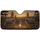 Pioneer Wagons Campfire Western Sunset - Adventure Travel Gift Car Sunshade - 3