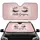 Jeweled Crown Eyelashes Hello Gorgeous - Glamour Lover Decor Gift for Women Car Sunshade - 1