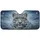 Majestic Snow Leopard Electric Blue Eyes Icy Mountains Mist - Wildlife Lover Gift Car Sunshade - 3