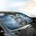 Majestic Snow Leopard Electric Blue Eyes Icy Mountains Mist - Wildlife Lover Gift Car Sunshade - 6
