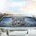 Majestic Snow Leopard Electric Blue Eyes Icy Mountains Mist - Wildlife Lover Gift Car Sunshade - 5