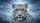 Majestic Snow Leopard Electric Blue Eyes Icy Mountains Mist - Wildlife Lover Gift Car Sunshade - 7