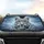 Majestic Snow Leopard Electric Blue Eyes Icy Mountains Mist - Wildlife Lover Gift Car Sunshade - 4