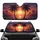 Silhouetted Palm Trees Radiant Sunset Ocean Seascape - Beach Lover Gift Car Sunshade - 1
