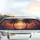 Silhouetted Palm Trees Radiant Sunset Ocean Seascape - Beach Lover Gift Car Sunshade - 5