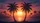 Silhouetted Palm Trees Radiant Sunset Ocean Seascape - Beach Lover Gift Car Sunshade - 7