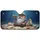 Fluffy Gnome Sailor Hat Telescope Seashells Starfish - Ocean Lover Decor Gift Car Sunshade - 3