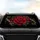 Crimson Red Rose Golden Filigree Green Leaves Star Specks – Rose Lover Decor Gift Car Sunshade - 4