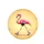 Pink Flamingo Retro Sunglasses Roller Skates Glitter Foliage - Tropical Travel Gift Spare Tire Cover - 4