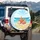 Starfish Conch Seashells Beach Ocean Clouds Spare Tire Cover - 3