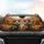 Two Corgi Dogs Beanie Scarf Sunglasses Autumn Landscape - Fall Season Dog Lover Gift Car Sunshade - 4