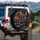 Three Realistic Horses Red Bow Sound Waves - Equestrian Decor Gift Spare Tire Cover - 3