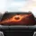Flaming Baseball Fireball with Billowing Smoke and Sparks - Game Day Sports Fan Gift Car Sunshade - 4