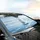 Majestic Arctic Fox Shimmering Ice Tundra - Winter Wildlife Lover Gift Car Sunshade - 6