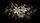 Realistic White Beige Lily Floral Dark Foliage Black Textured Background Car Sunshade - 7