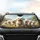 Seven Fluffy Bichon Frise Dogs - Dog Lover Decor Gift Car Sunshade - 4