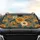 Vintage 70s Floral Daisies Swirling Leaves - Boho Lifestyle Decor Car Sunshade - 4