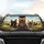 French Bulldogs Road Trip Landscape - Car Adventure Essentials for French Bulldog Lover Car Sunshade - 4