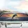 Majestic Killer Whale Leaping Turbulent Ocean Sunset Sky - Marine Wildlife Lover Gift Car Sunshade - 5