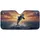 Majestic Killer Whale Leaping Turbulent Ocean Sunset Sky - Marine Wildlife Lover Gift Car Sunshade - 3