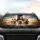 Joyous Diverse Dog Pack Golden Prairie Road Trip - Dog Lover Travel Gift Car Sunshade - 4