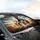 Joyous Diverse Dog Pack Golden Prairie Road Trip - Dog Lover Travel Gift Car Sunshade - 6