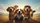 Five Happy Expressive Dogs Sun-Drenched Rolling Hills Landscape - Pet Lover Gift Car Sunshade - 7